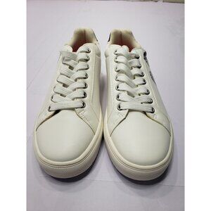 Disney Mickey Mouse Sneaker Shoes  Womens Size 8 Leather White Walking Flats